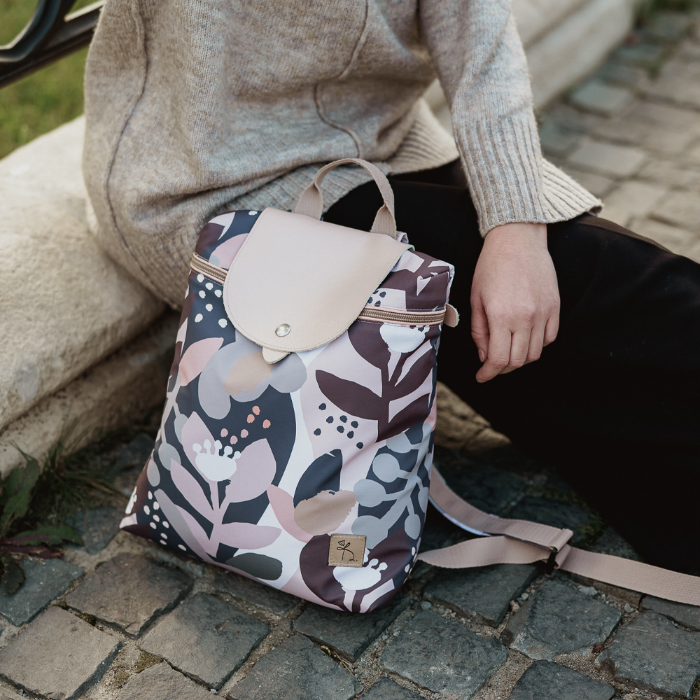 Rucsac urban frunze pastelate