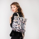 Rucsac MINIMAL flori cu pete pastelate