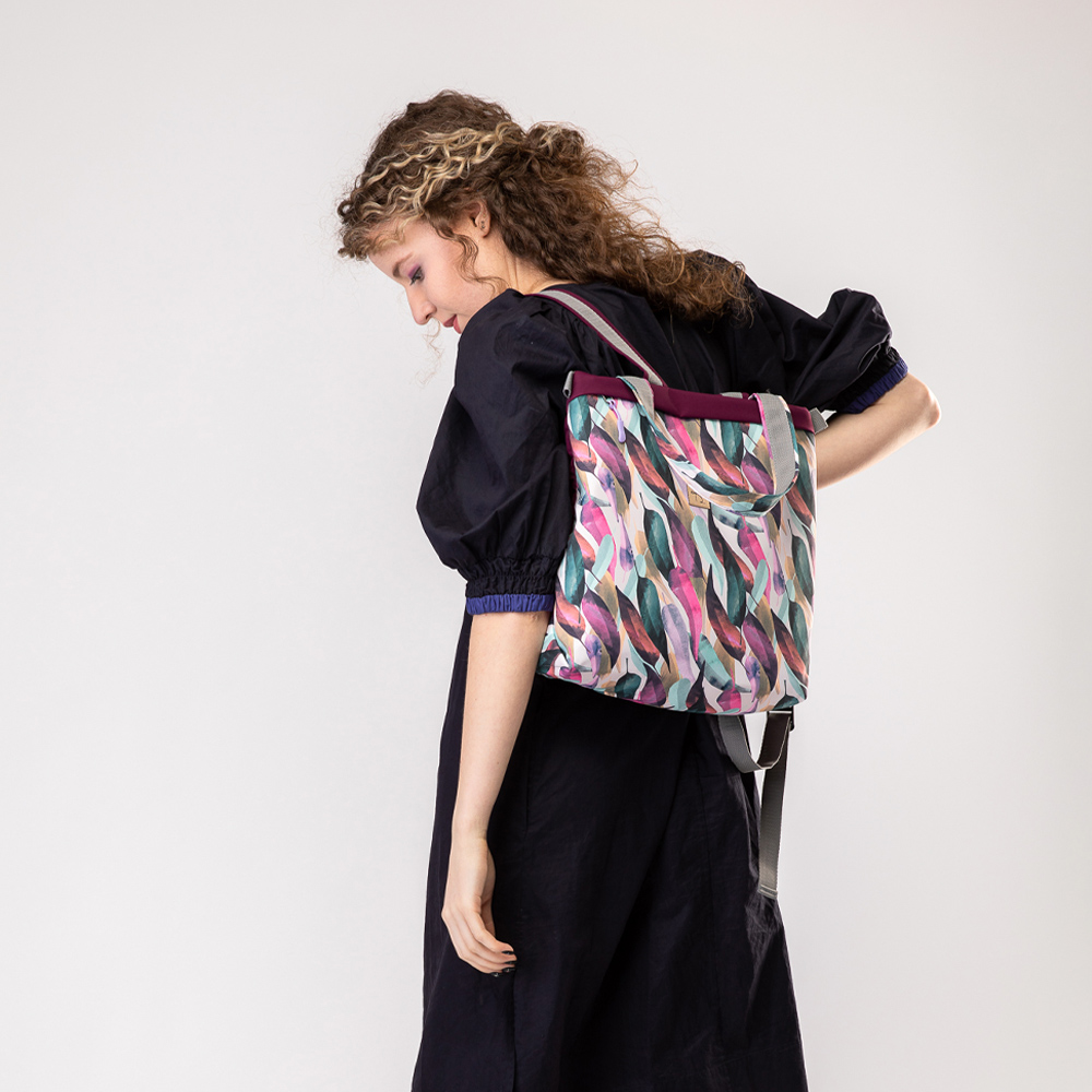 Rucsac MINIMAL frunze pastelate