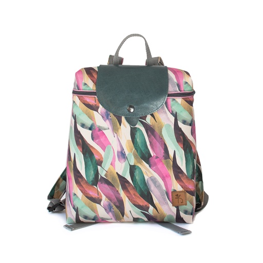 [RBN_frnz_pstlt] Rucsac urban frunze pastelate